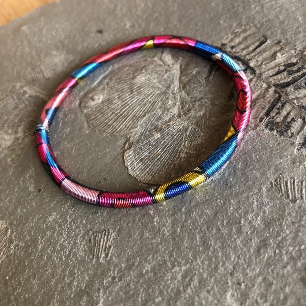 Funky Art Deco Coil Bracelet